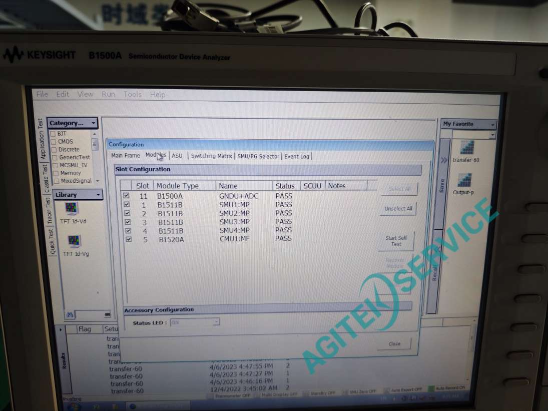 B1500A半導體參數分析儀修複照片