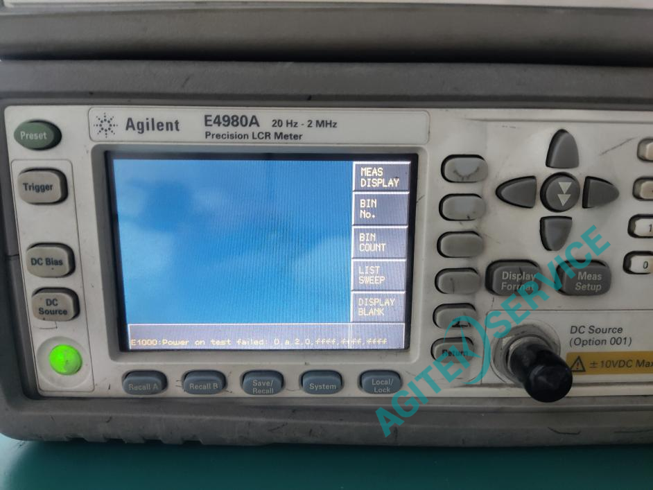 E4980A阻抗分析儀故障圖