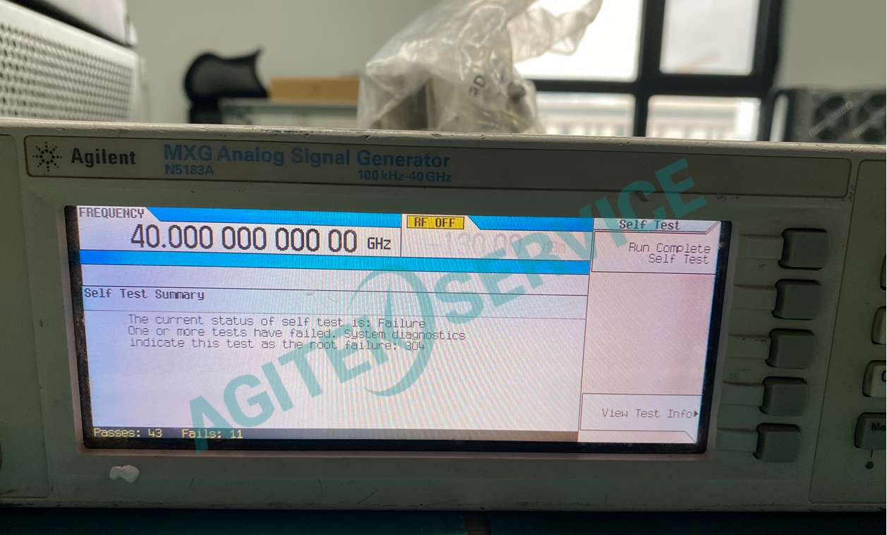 安捷倫N5183A 40GHz信號發生器自檢報錯無輸出維修案例