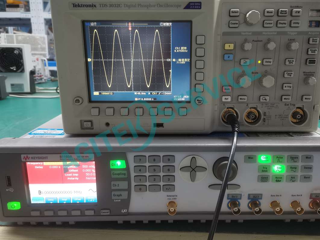 81160A脈衝信號發生器故障圖