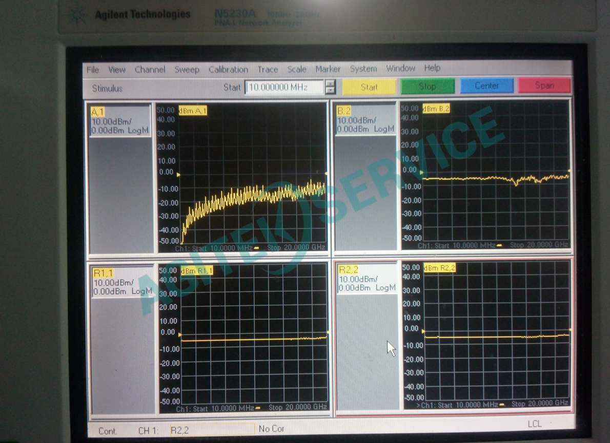 Keysight 是德N5230A網絡分析儀輸出功率低故障維修案例