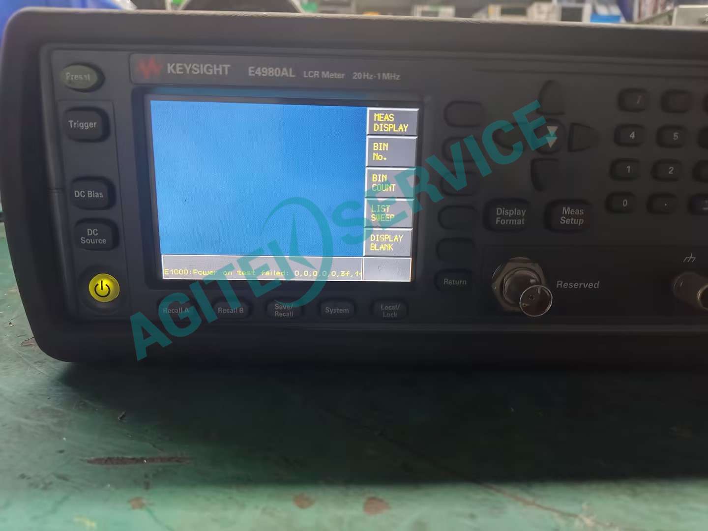 是德科技E4980A精密LCR表“Power on test failed”故障芯片級維修筆記
